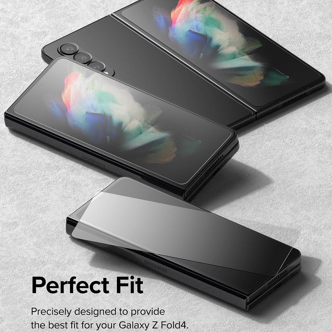 Ringke ﻿Display Tempered Glass for Samsung Galaxy Z Fold 4 ONE2WORLD 