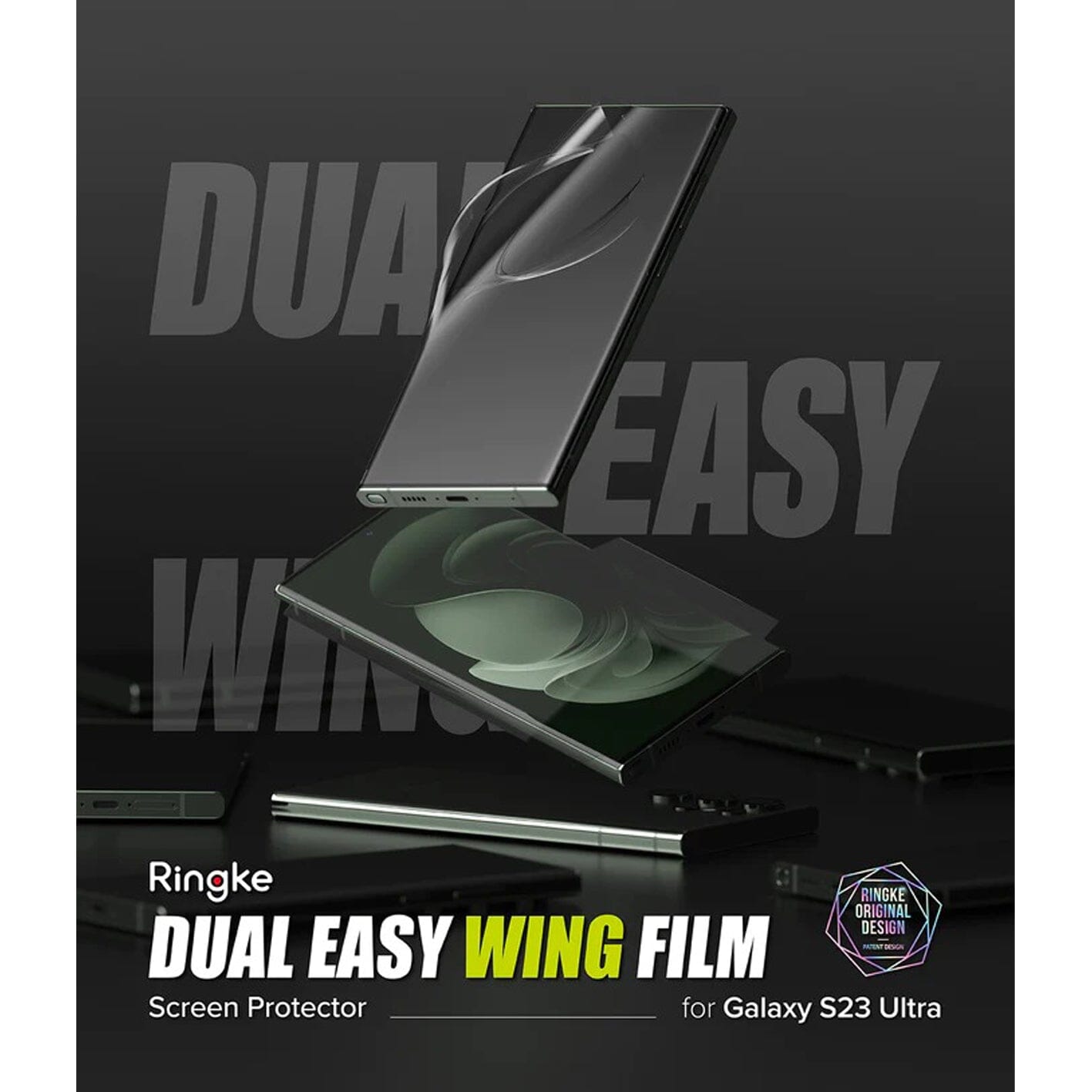 Ringke Dual Easy Screen Protectors With Installation Kit for Samsung Galaxy S23 Ultra Samsung S23 Series Ringke 