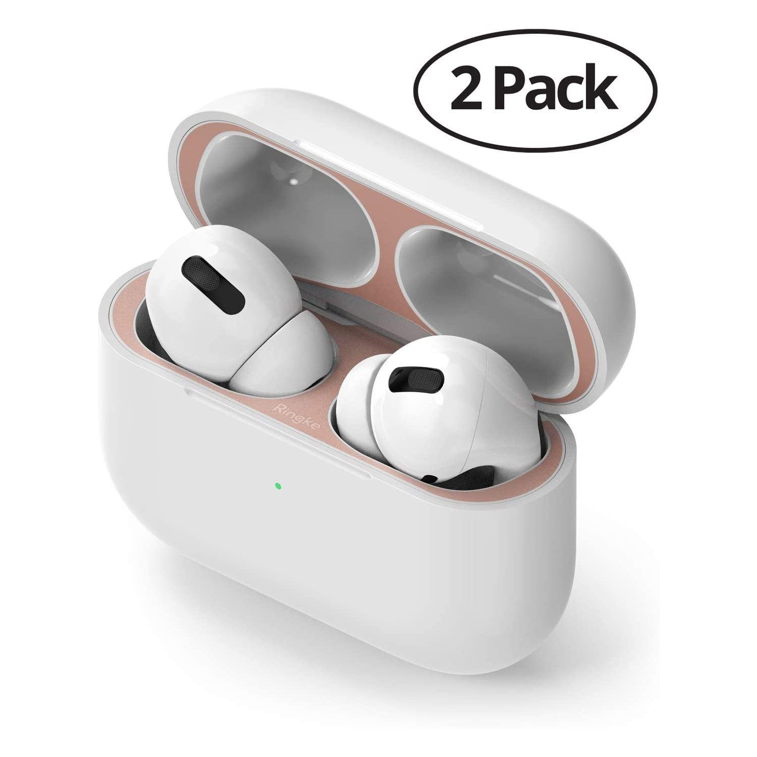 Ringke Dust Guard Sticker for Airpods Pro(2pack), Rose Gold Dust Guard Sticker Ringke Rose Gold 
