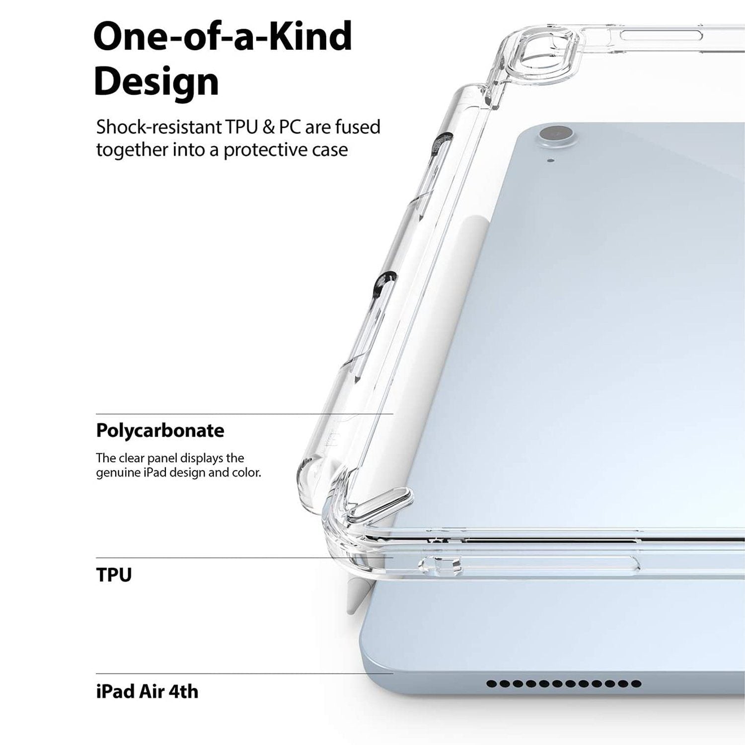 Ringke Fusion Case for iPad Air 4th Gen 10.9", Clear Default Ringke 