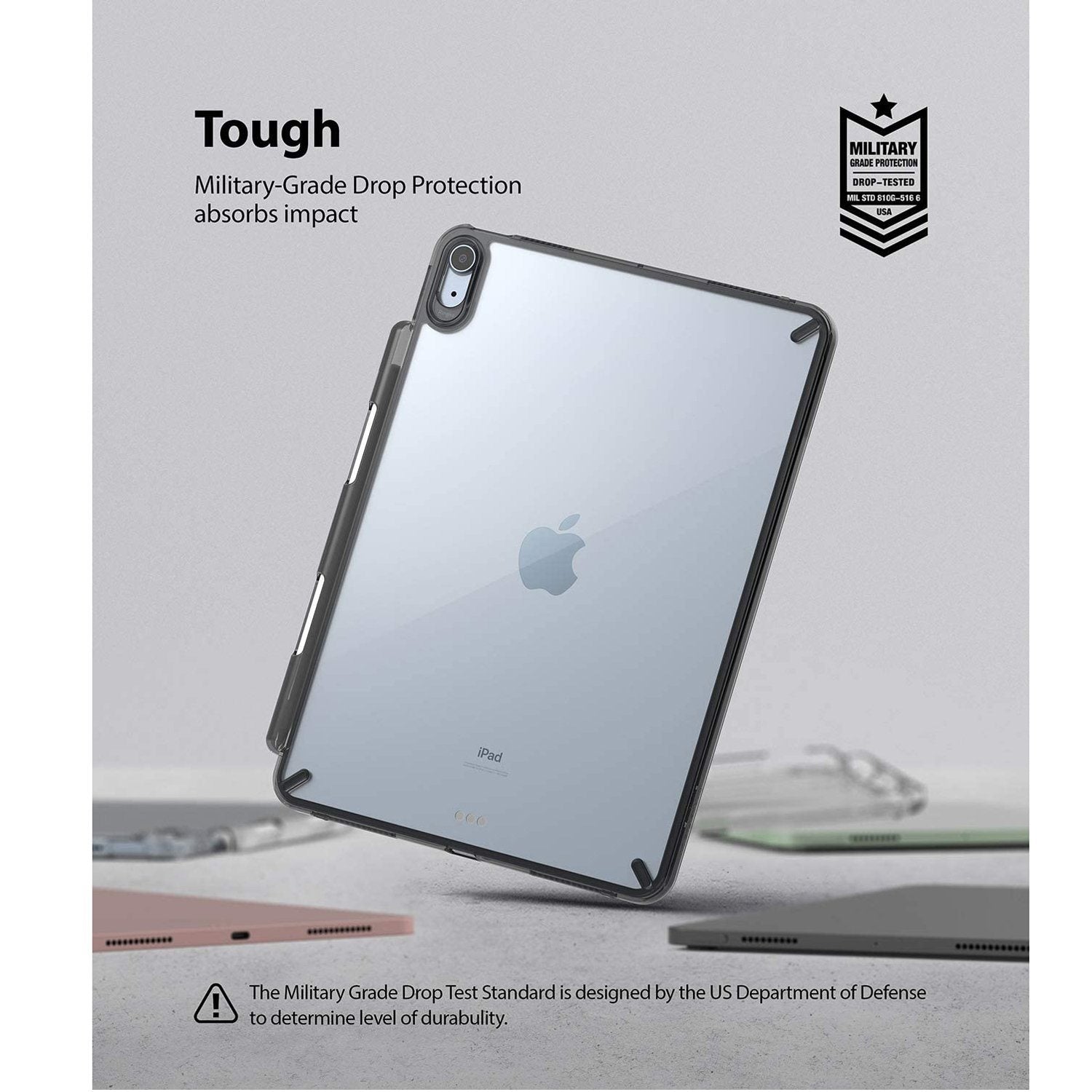 Ringke Fusion Case for iPad Air 10.9"(2022/2020), Clear/Smoke