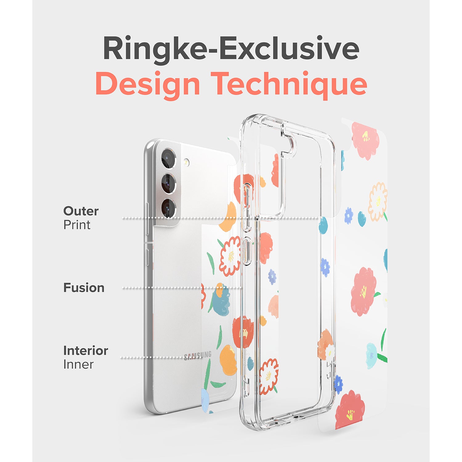 Ringke Fusion Design Case for Samsung Galaxy S22 Default RINGKE 