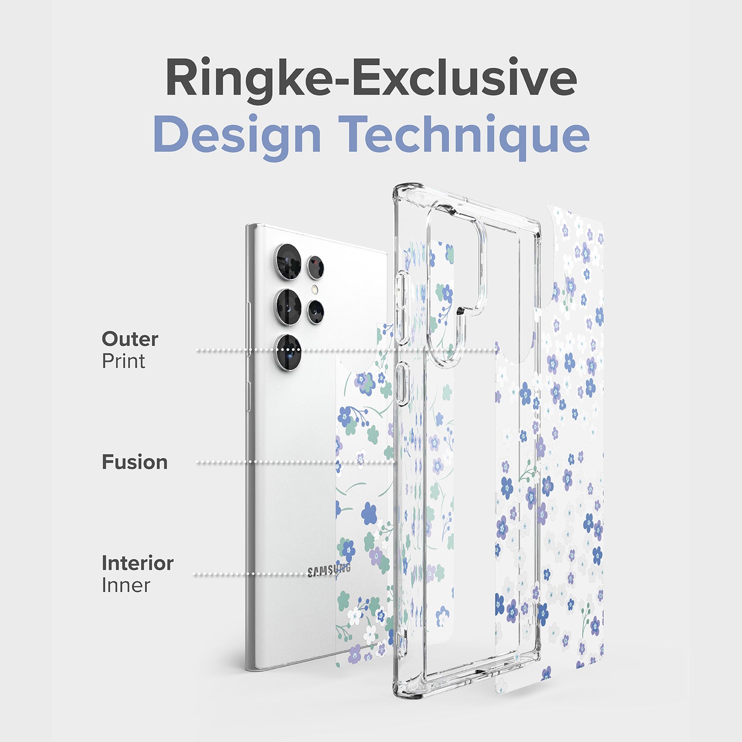 Ringke Fusion Design Case for Samsung Galaxy S22/ S22 Plus/S22 Ultra