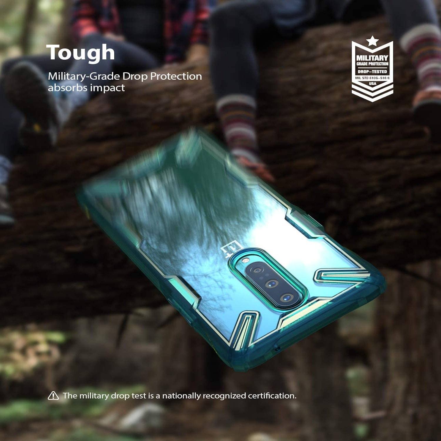 Ringke Fusion X Case for OnePlus 8 Pro, Turquoise Green Oneplus 8 Pro Ringke 