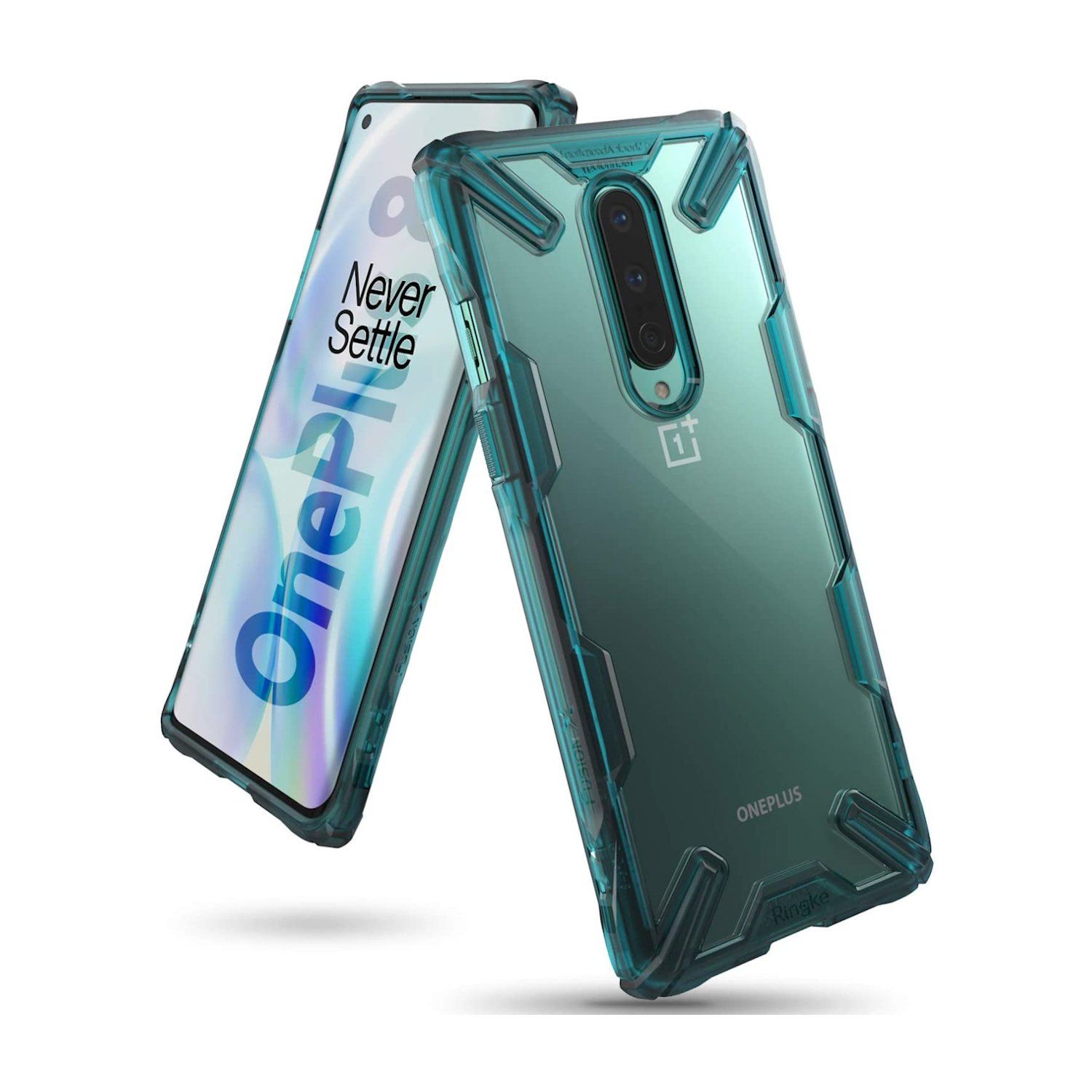 Ringke Fusion X Case for OnePlus 8 Pro, Turquoise Green Oneplus 8 Pro Ringke Turquoise Green 