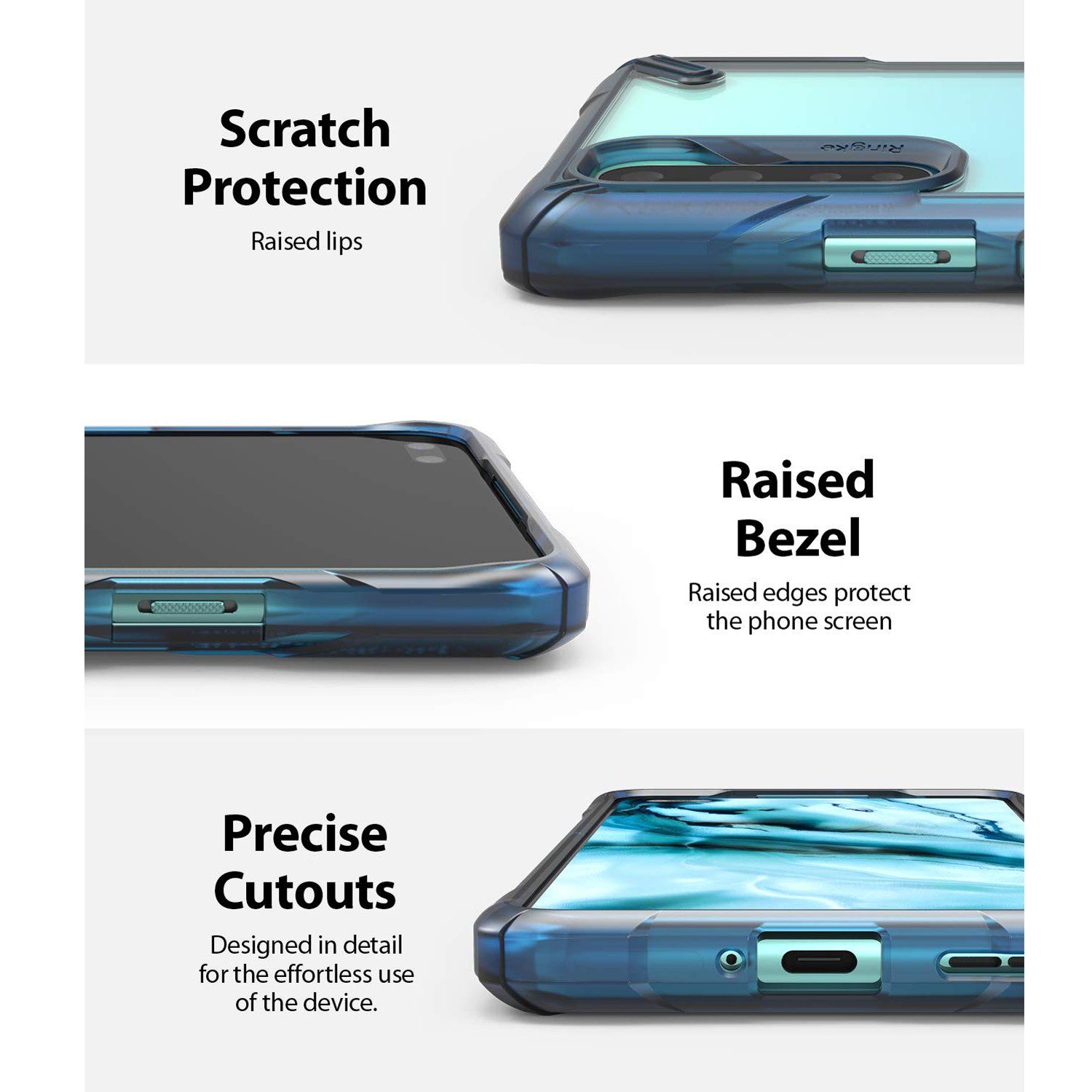 Ringke Fusion X Case for OnePlus Nord, Space Blue Default Ringke 