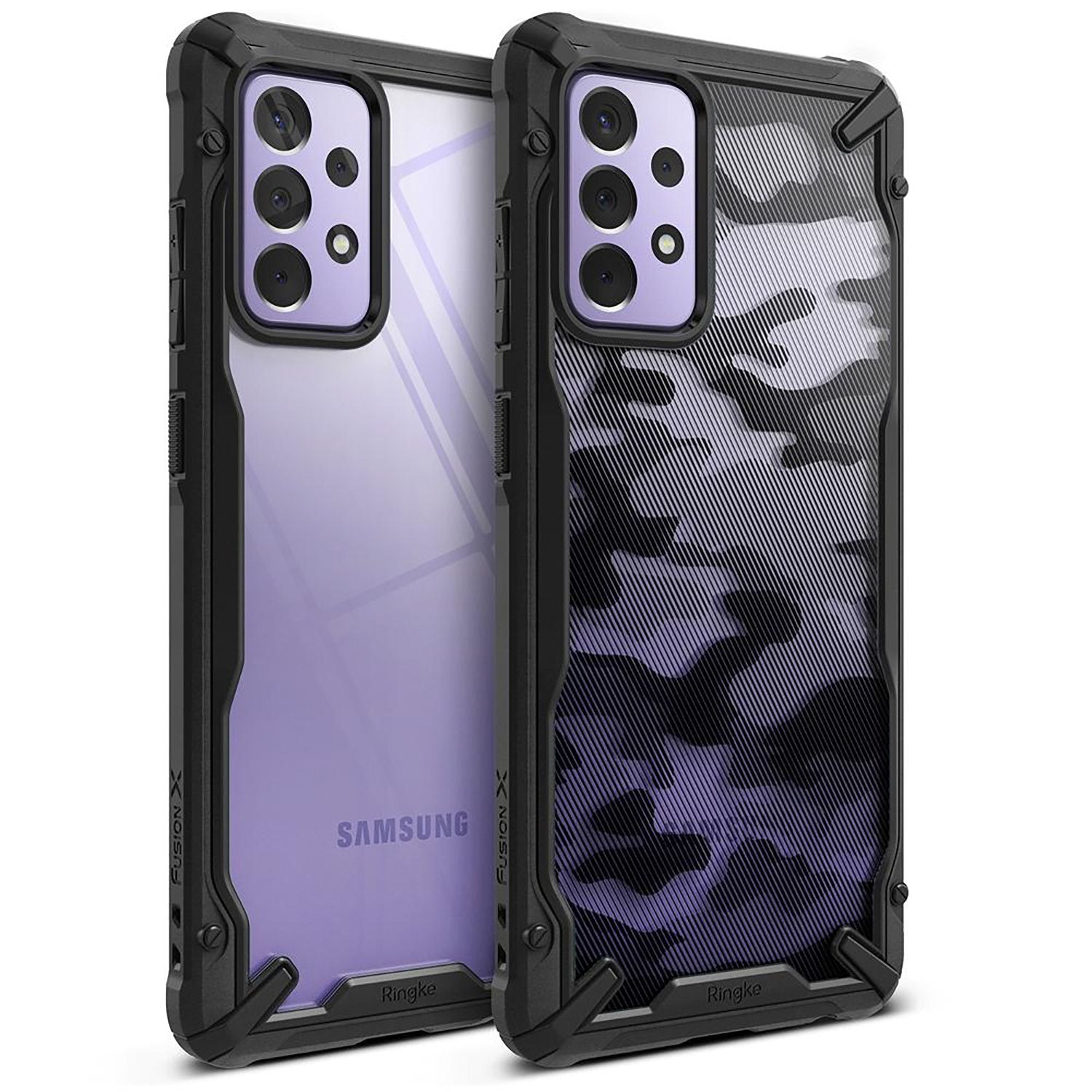Ringke Fusion X Case for Samsung Galaxy A72, Black Default Ringke 