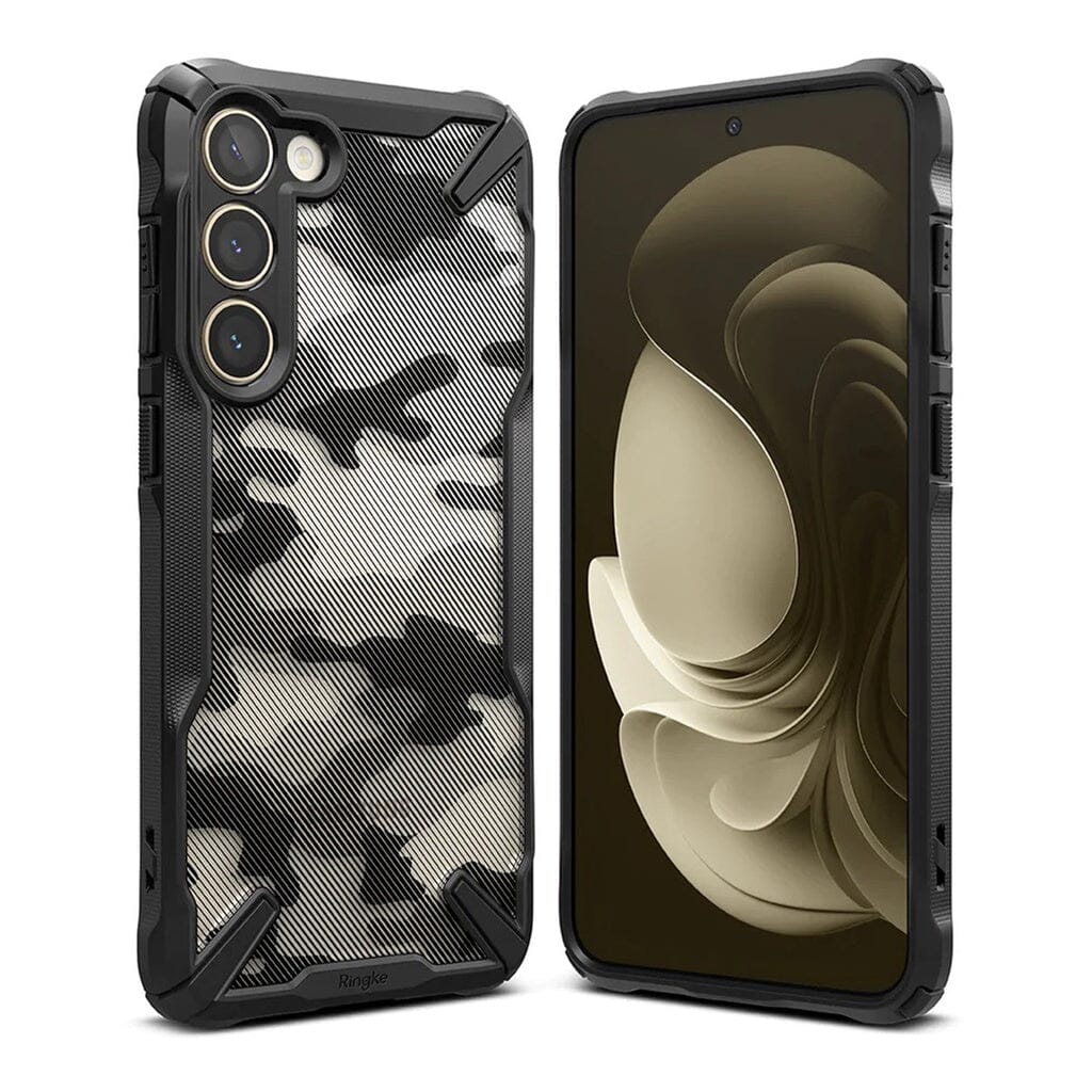 Ringke Fusion X Design Case for Samsung Galaxy S23/S23 Plus/ S23 Ultra,Camo Black ONE2WORLD S23 