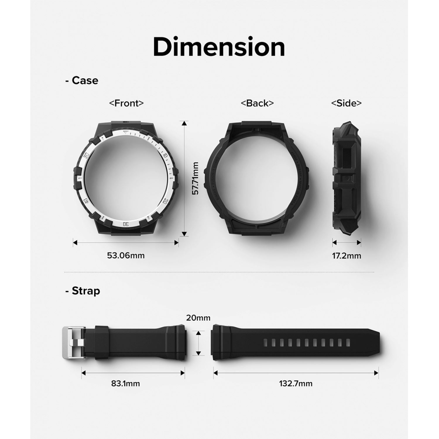 Ringke Fusion X Guard for Galaxy Watch 5 Pro 45mm ONE2WORLD 