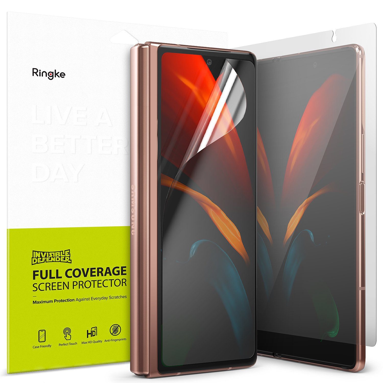 Ringke Invisible Defender for Samsung Galaxy Z Fold 2, Clear Default Ringke Default 