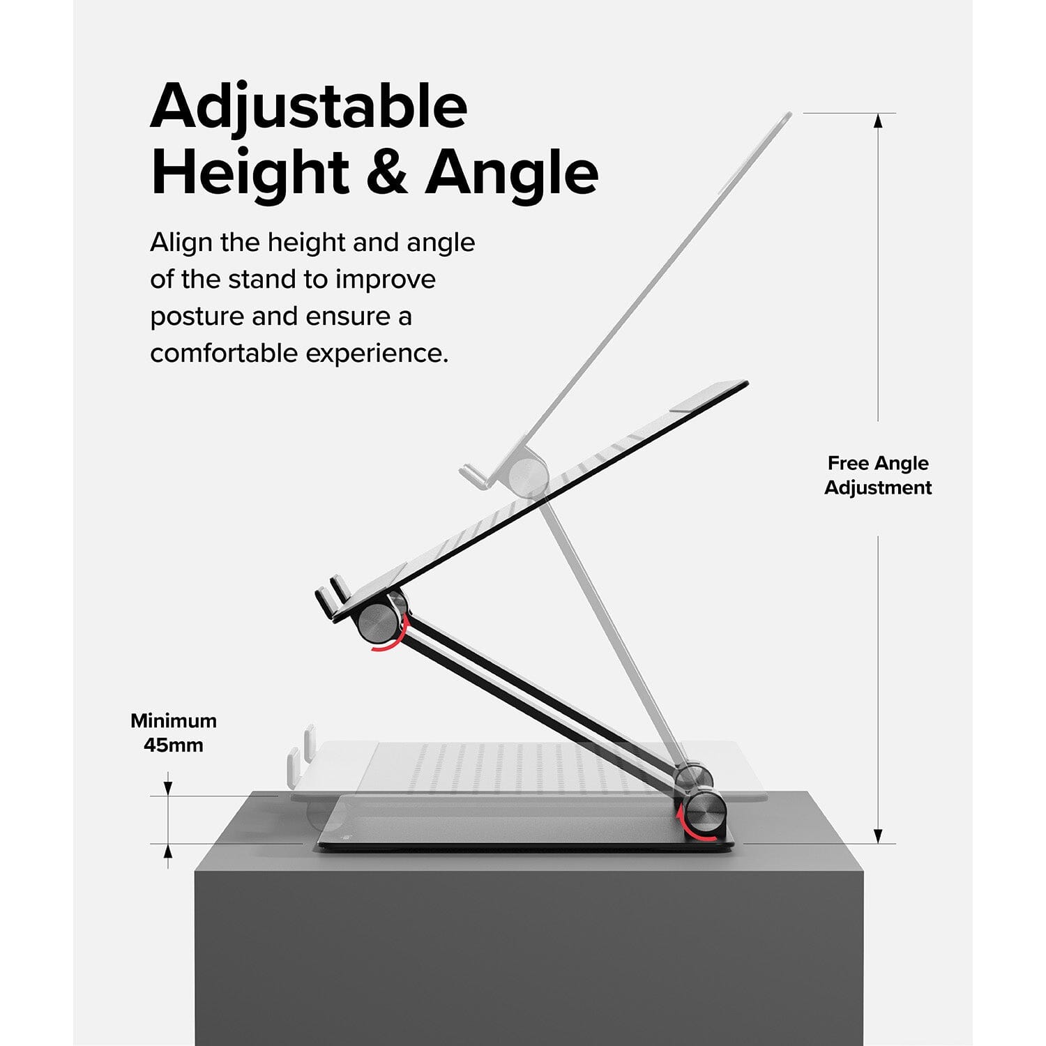 Ringke Outstanding Laptop Stand with Smart Phone Holder Laptop Stand Ringke 