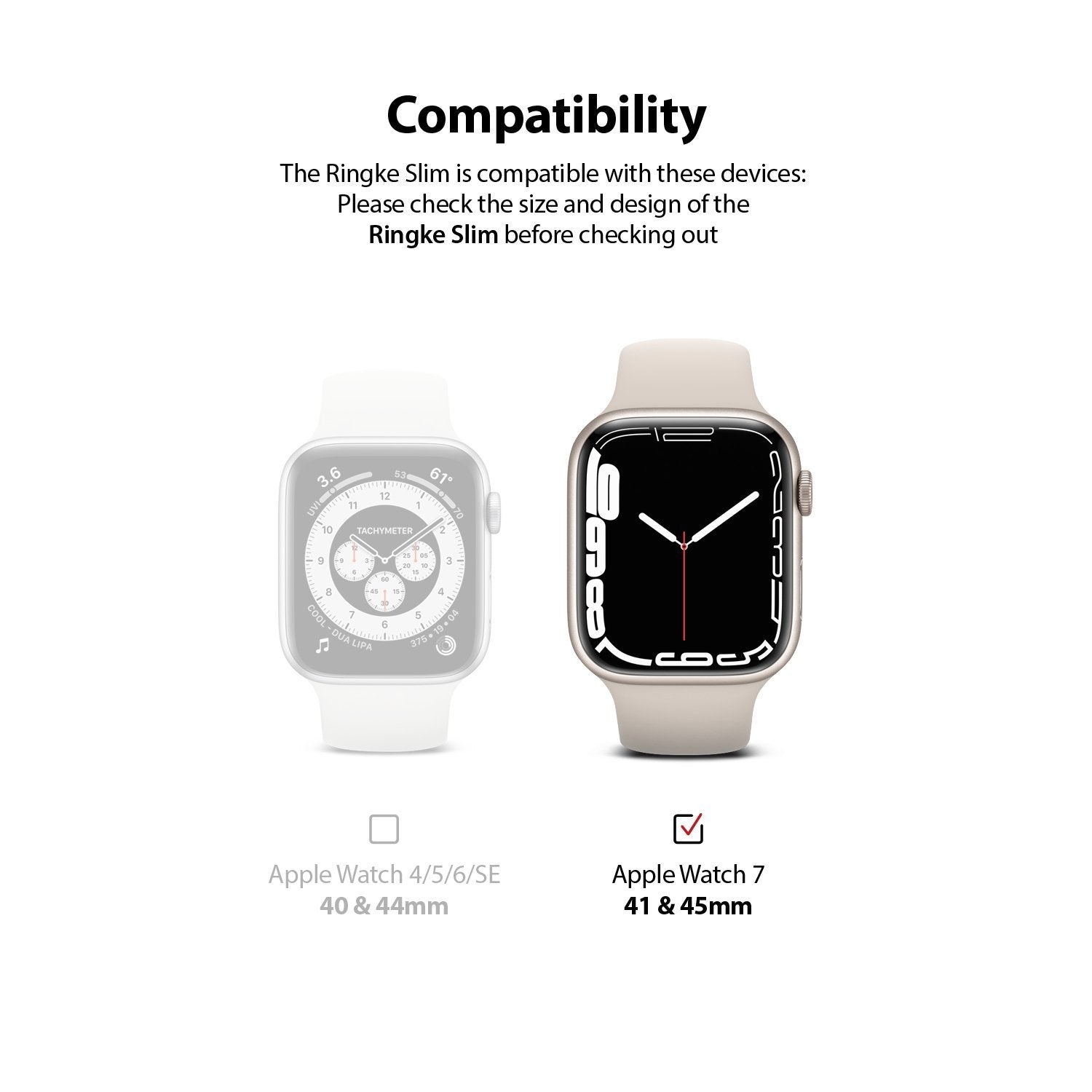 Ringke Slim Case for Apple Watch Series 7 41mm Default Ringke 
