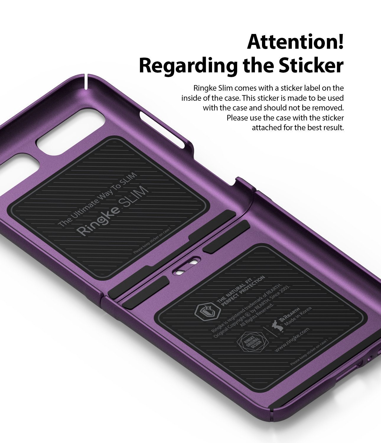 Ringke Slim Case for Samsung Galaxy Z Flip, Clear Samsung Case Ringke 