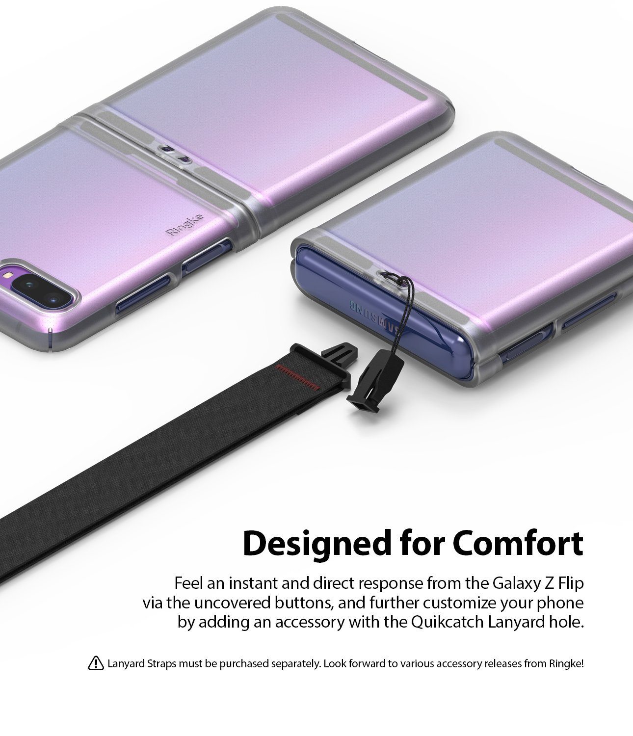 Ringke Slim Case for Samsung Galaxy Z Flip, Clear Samsung Case Ringke 