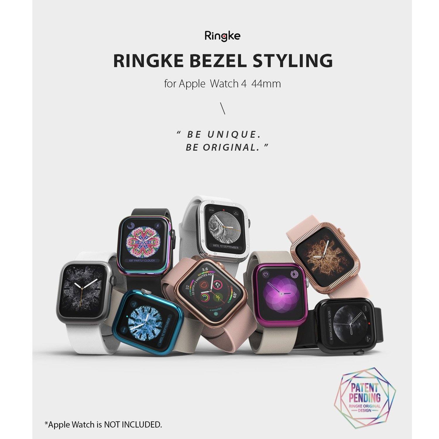 Ringke StainlessSteel BEZEL STYLING for Apple Watch Series 4/5/6/SE 44mm, Neon Chreome(AW4-44-08) Default Ringke 