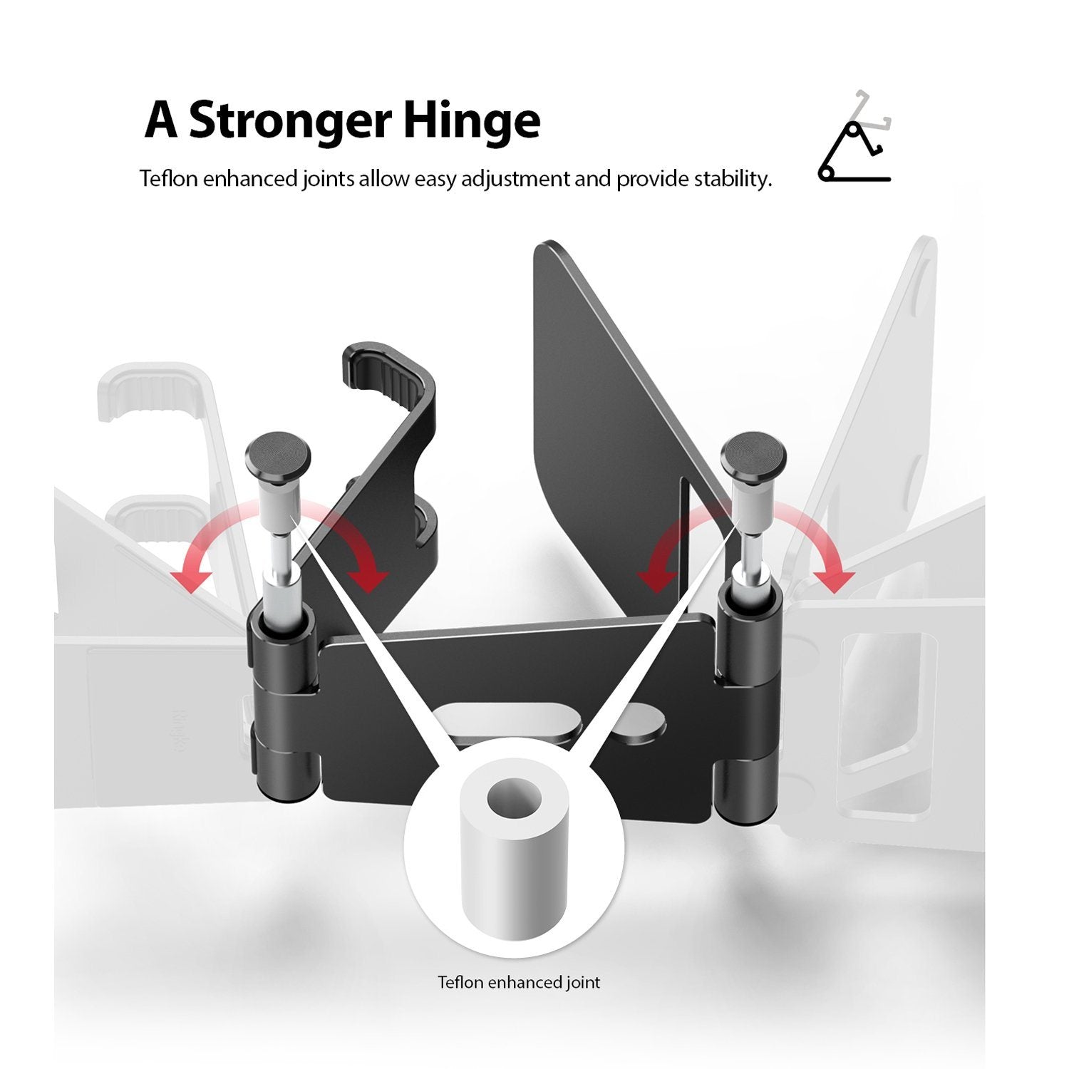 Ringke Super Folding Stand for Smart Phone/Apple watch, Black Default Ringke 