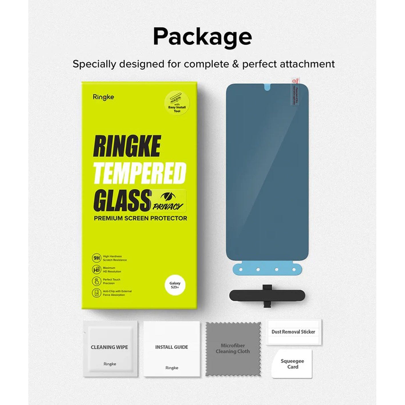 Ringke Tempered Glass With Installation Kit for Samsung Galaxy S23/S23 Plus Samsung S23 Series RINGKE 