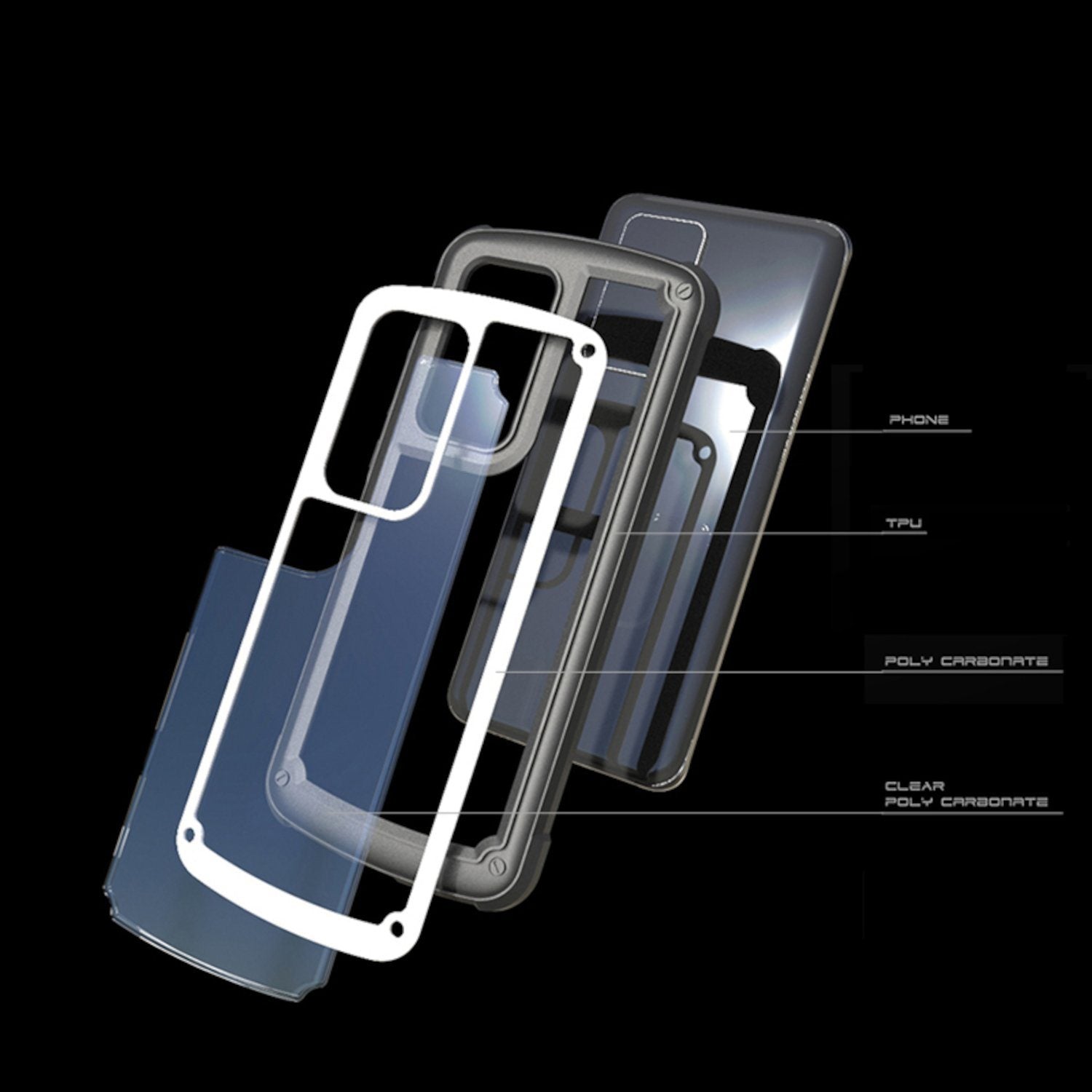 ROOT CO. Gravity Shock Resist Case for Huawei P40 Pro, Matte Black Default ROOT CO. 