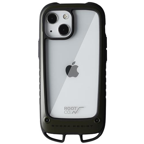 ROOT CO. Gravity Shock Resist Case + Hold for iPhone 13 6.1"(2021) Default ROOT CO. Clear/Khaki 