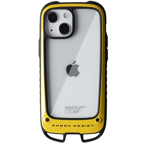 ROOT CO. Gravity Shock Resist Case + Hold for iPhone 13 6.1"(2021) Default ROOT CO. Clear/Yellow 