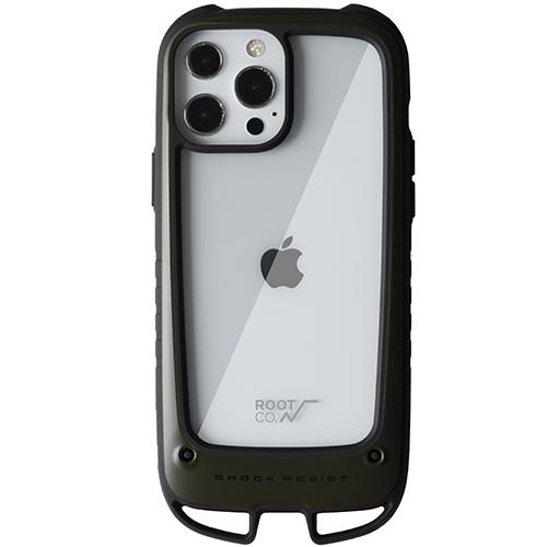 ROOT CO. Gravity Shock Resist Case + Hold for iPhone 13 Pro 6.1"(2021) Default ROOT CO. Clear/Khaki 