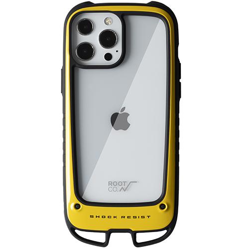 ROOT CO. Gravity Shock Resist Case + Hold for iPhone 13 Pro 6.1"(2021) Default ROOT CO. Clear/Yellow 