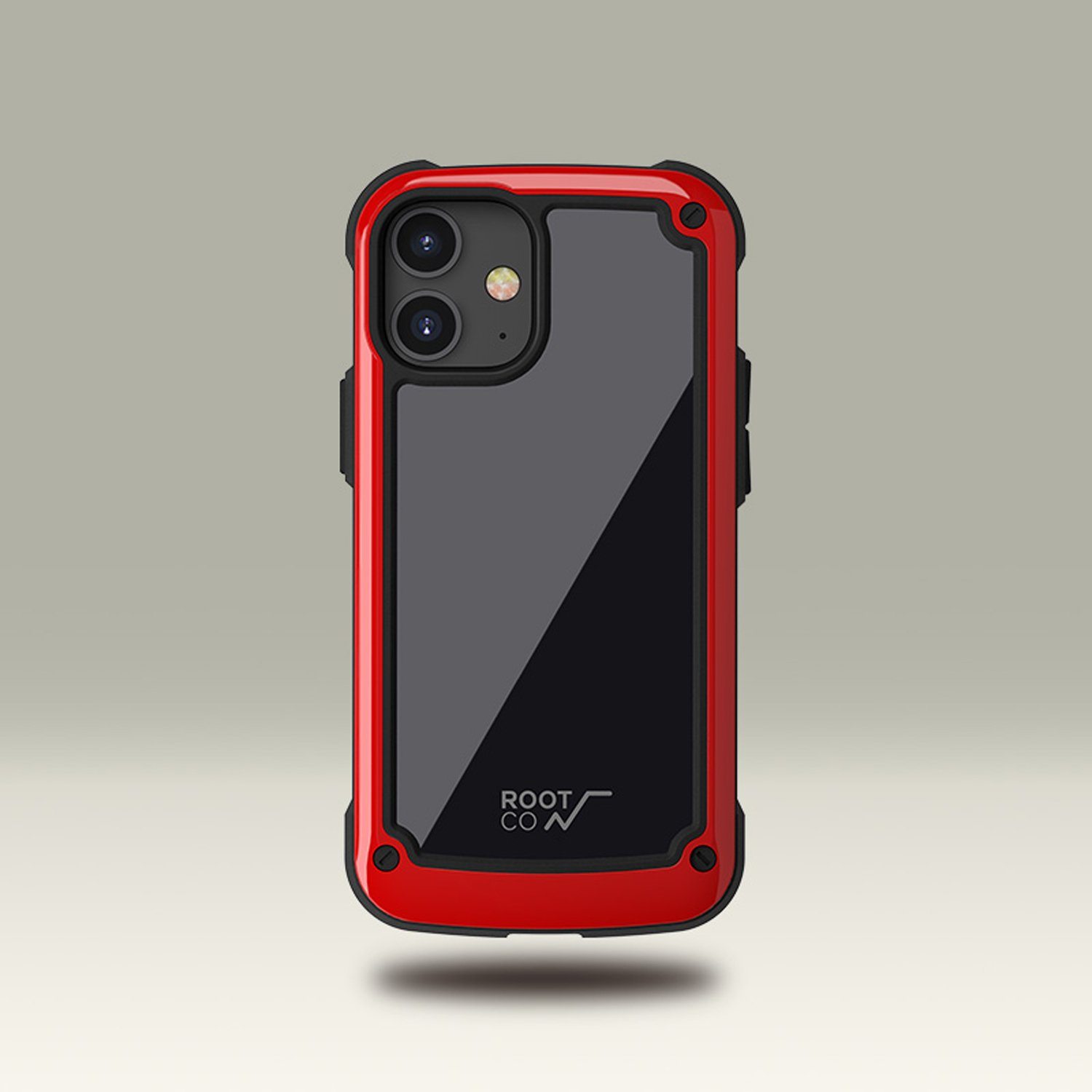 ROOT CO. Gravity Shock Resist Tough & Basic Case for iPhone 12 mini 5.4"(2020), Red Default ROOT CO. 