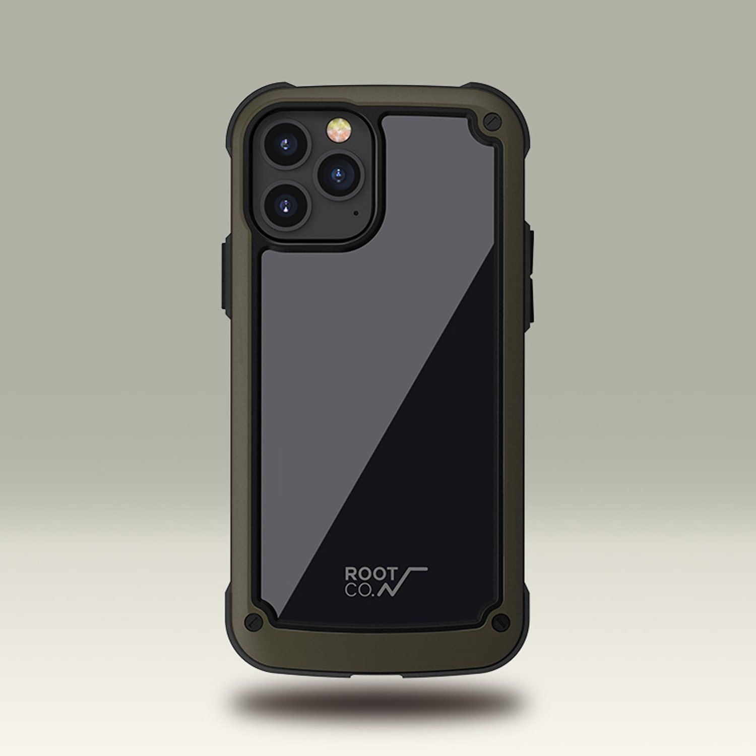 ROOT CO. Gravity Shock Resist Tough & Basic Case for iPhone 12/12 Pro 6.1"(2020), Khaki Default ROOT CO. 