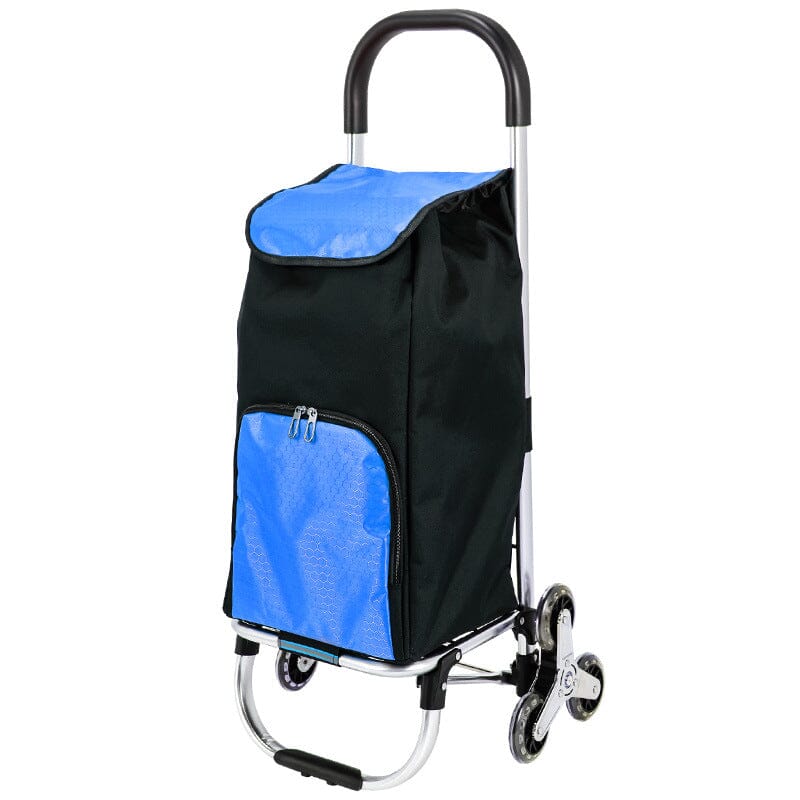 Rotating Handle Shopping Trolley Bag with Climbing 8,6 wheels Foldable Trolley ONE2WORLD 6 Wheels 
