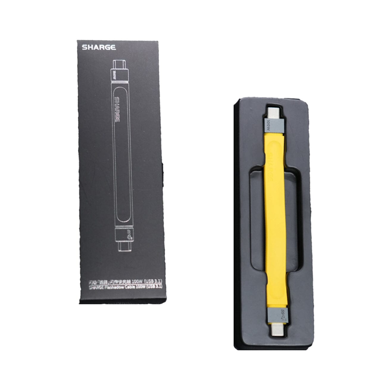 Shargeek SL017 100W USB-C to USB-C Cable 13.4cm E-Marker Chip SHARGEEK Yellow 