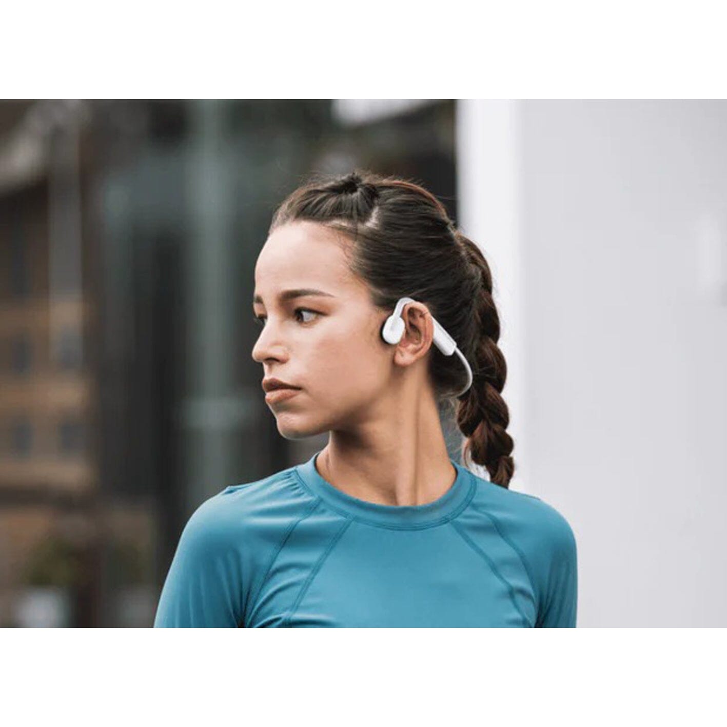 SHOKZ OpenMove - Open-Ear Bluetooth Sport Headphones - Bone Conduction Wireless Earphones - Sweatproof for Running and Workouts, with Sticker Pack ONE2WORLD 