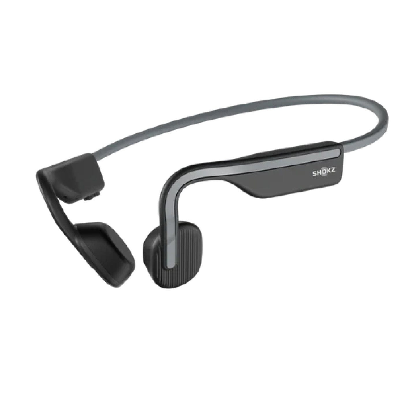 SHOKZ OpenMove - Open-Ear Bluetooth Sport Headphones - Bone Conduction Wireless Earphones - Sweatproof for Running and Workouts, with Sticker Pack ONE2WORLD Grey 