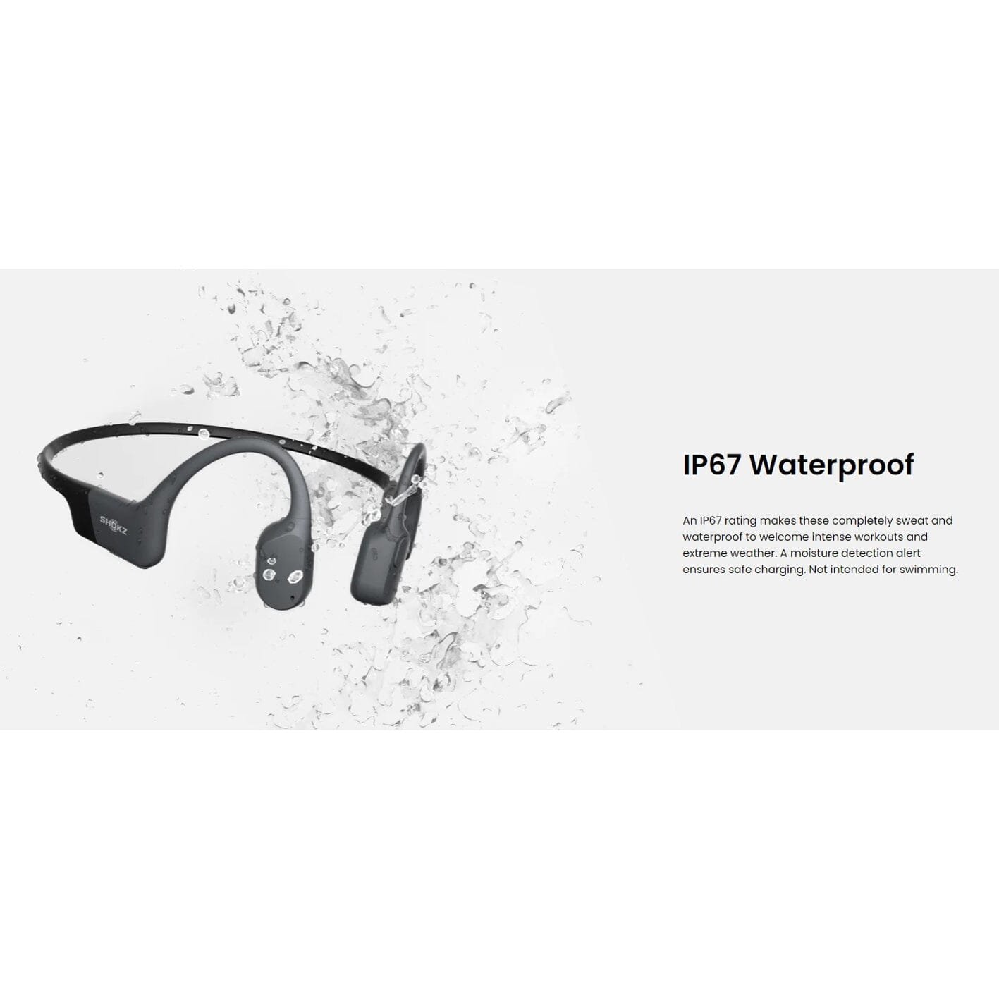 SHOKZ OpenRun Mini (AfterSHOKZ Aeropex Mini) -Bone Conduction Open-Ear Bluetooth Sport Headphones - Waterproof Wireless Earphones for Workouts and Running - Built-in Mic, with Headband ONE2WORLD 