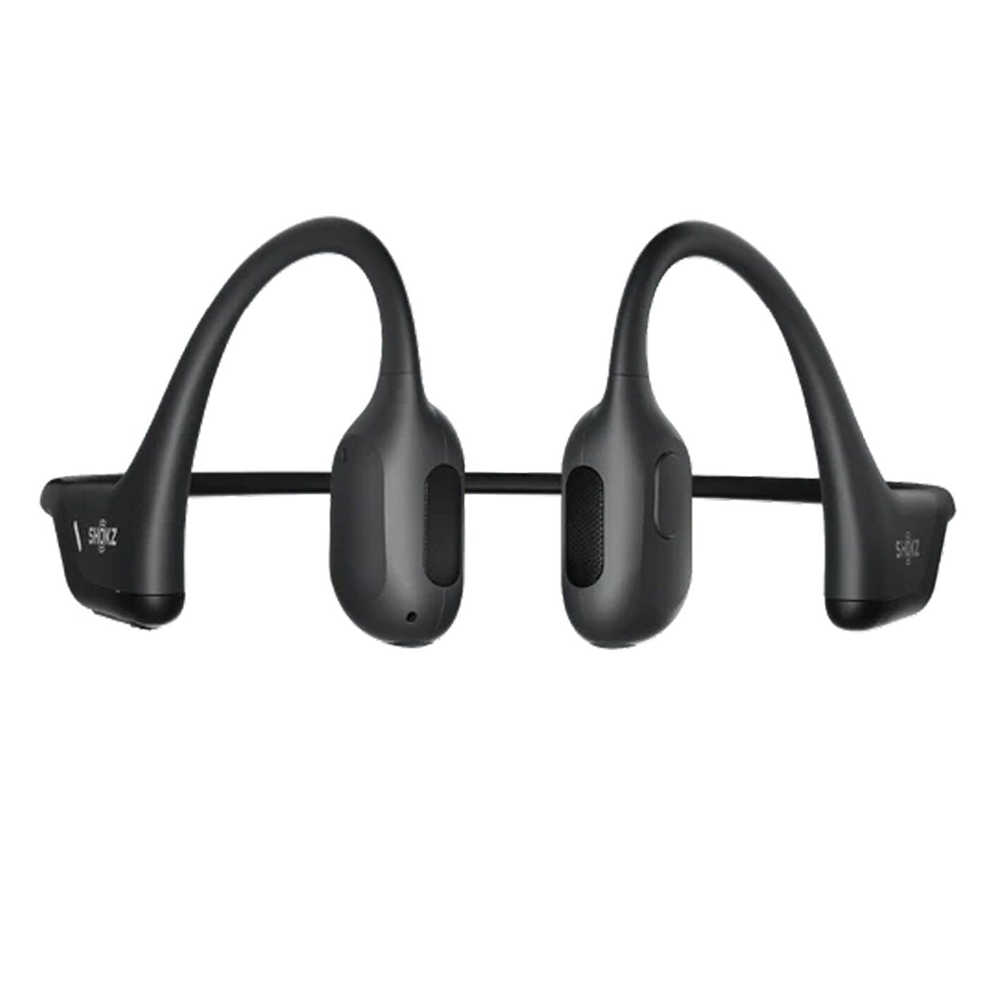 SHOKZ OpenRun Pro Mini - Premium Bone Conduction Open-Ear Bluetooth Sport Headphones - Sweat Resistant Wireless Earphones for Workouts and Running with Deep Base - Built-in Mic, with Headband ONE2WORLD Black 