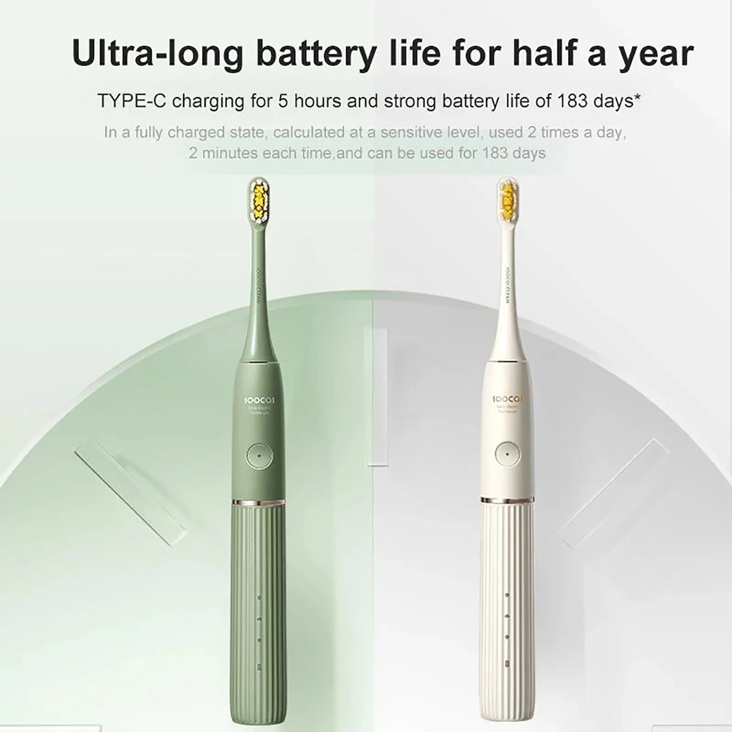 SOOCAS D2 Electric Toothbrush Sonic UVC Disinfect Toothbrush IPX7 Waterproof 3 Brushing Mode USB Rechargeable Electric Toothbrush Oral Care SOOCAS 