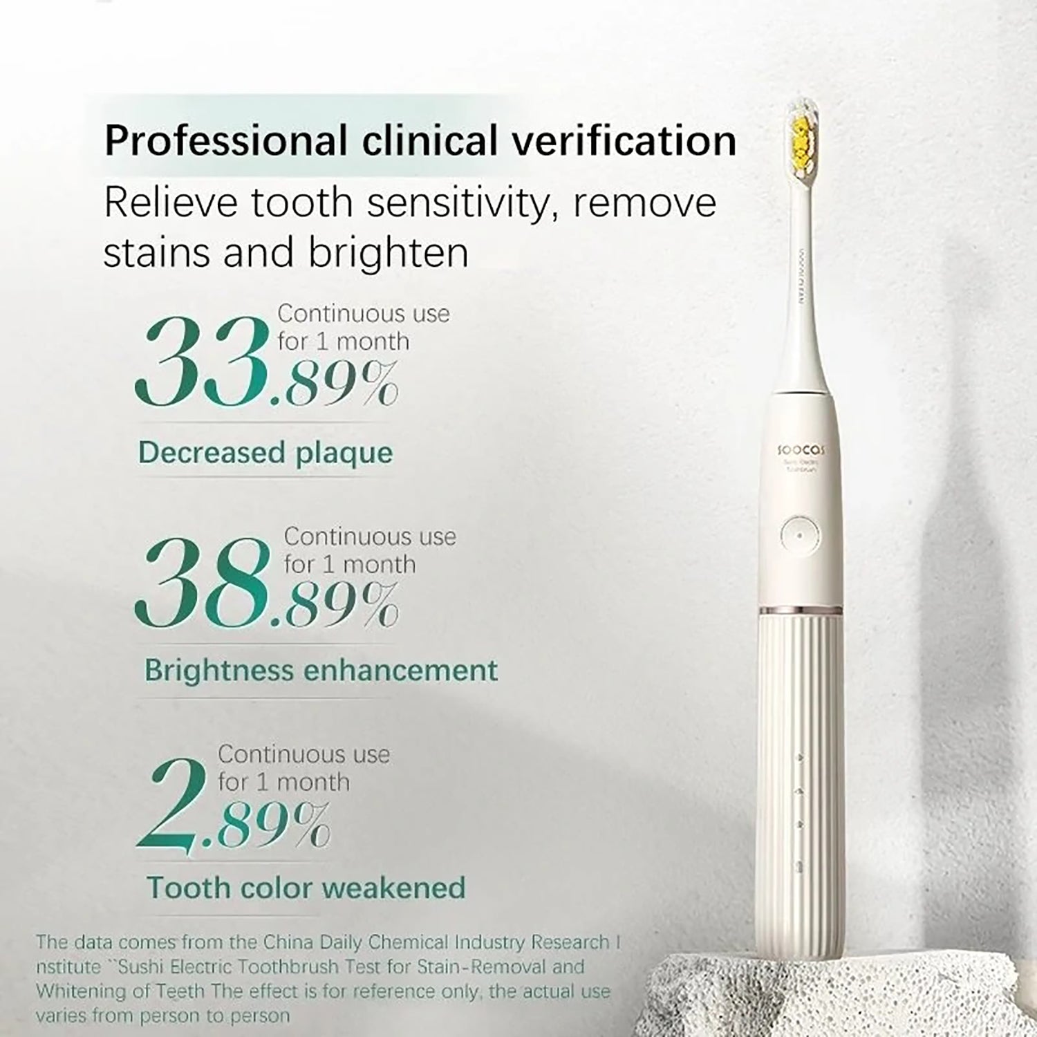 SOOCAS D2 Electric Toothbrush Sonic UVC Disinfect Toothbrush IPX7 Waterproof 3 Brushing Mode USB Rechargeable Electric Toothbrush Oral Care SOOCAS 