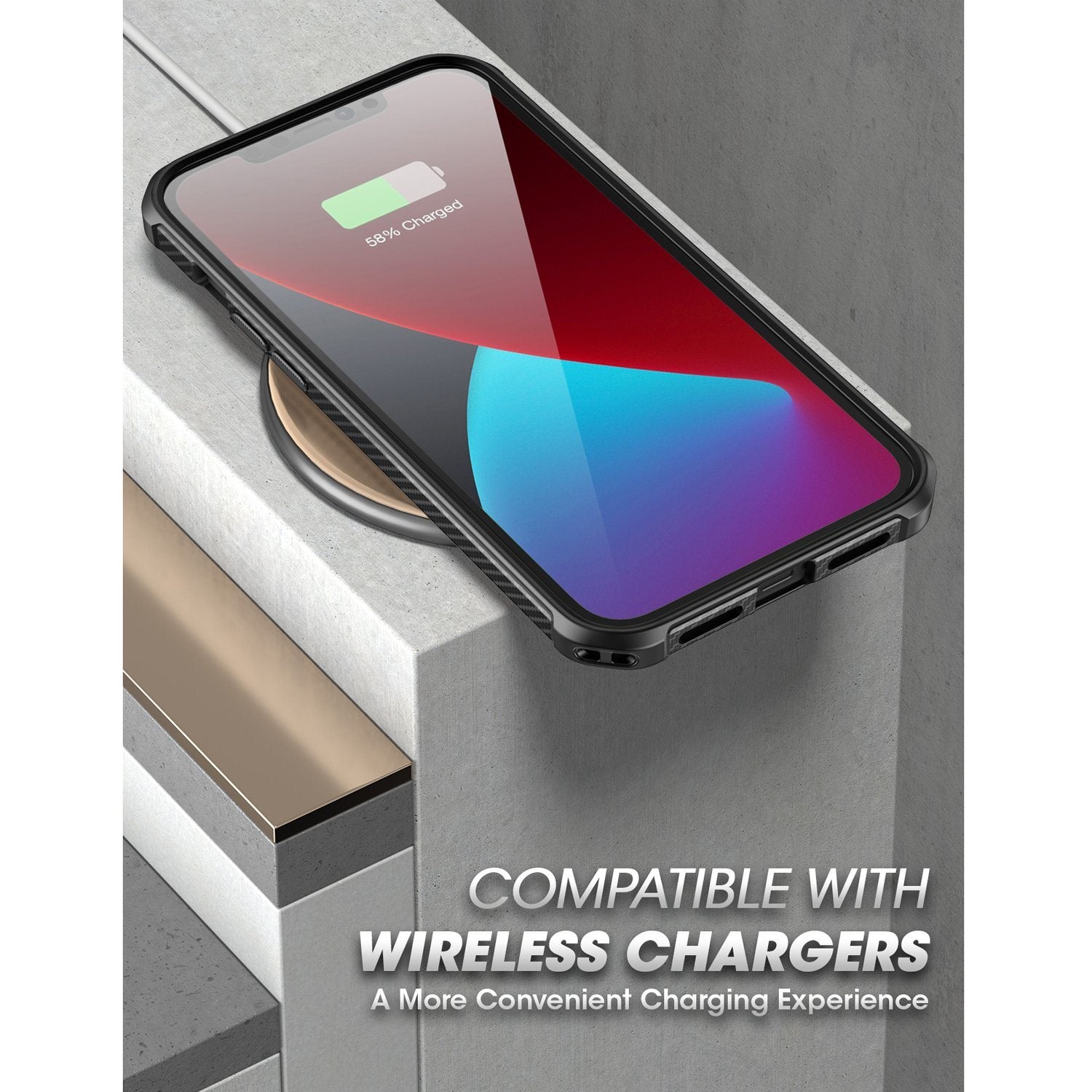 Supcase UB Exo Premium Hybrid Protective Clear Bumper Case for iPhone 12 mini 5.4"(2020), Black Default Supcase 