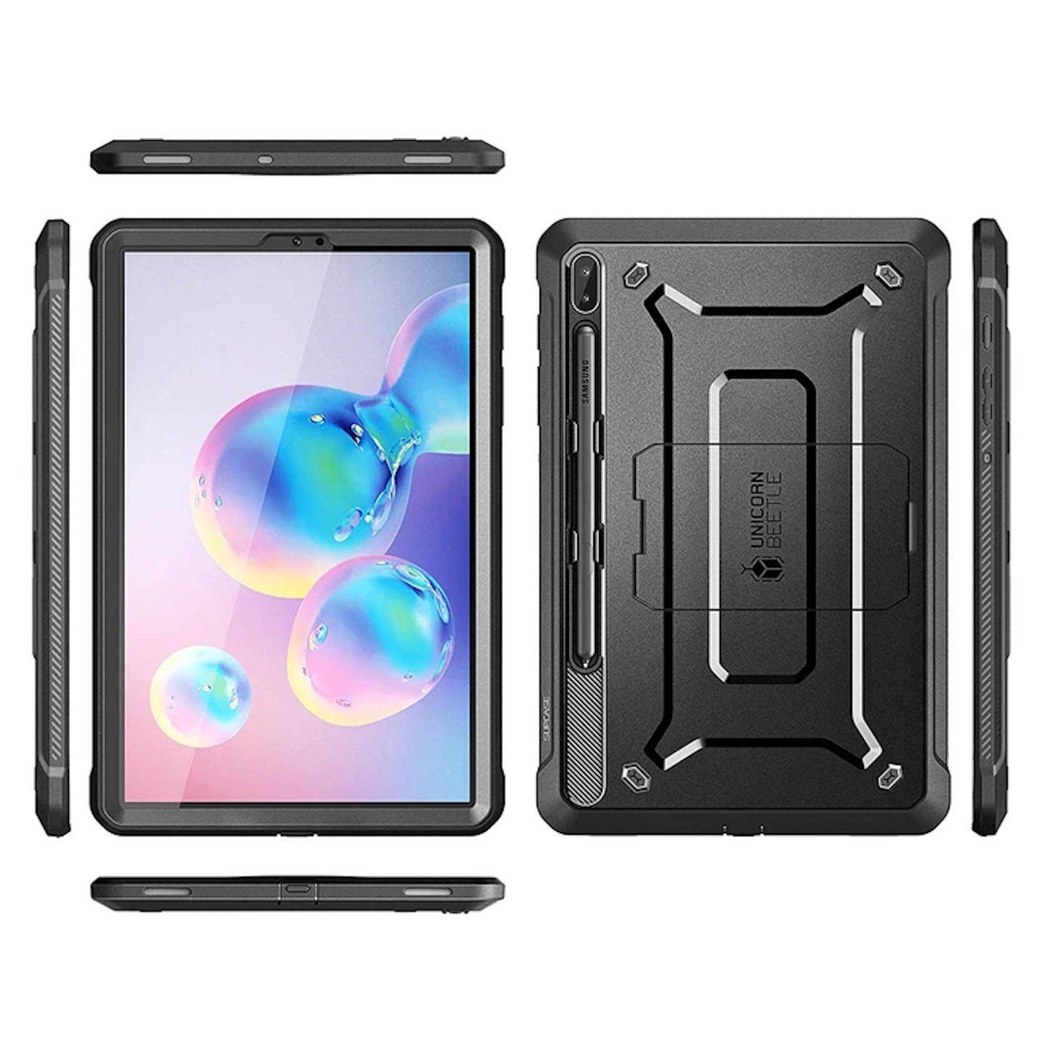 Supcase UB Pro Series Full-Body Rugged Case with Kickstand for Samsung Galaxy Tab S6(2019), Black Tab S6 Case Supcase 