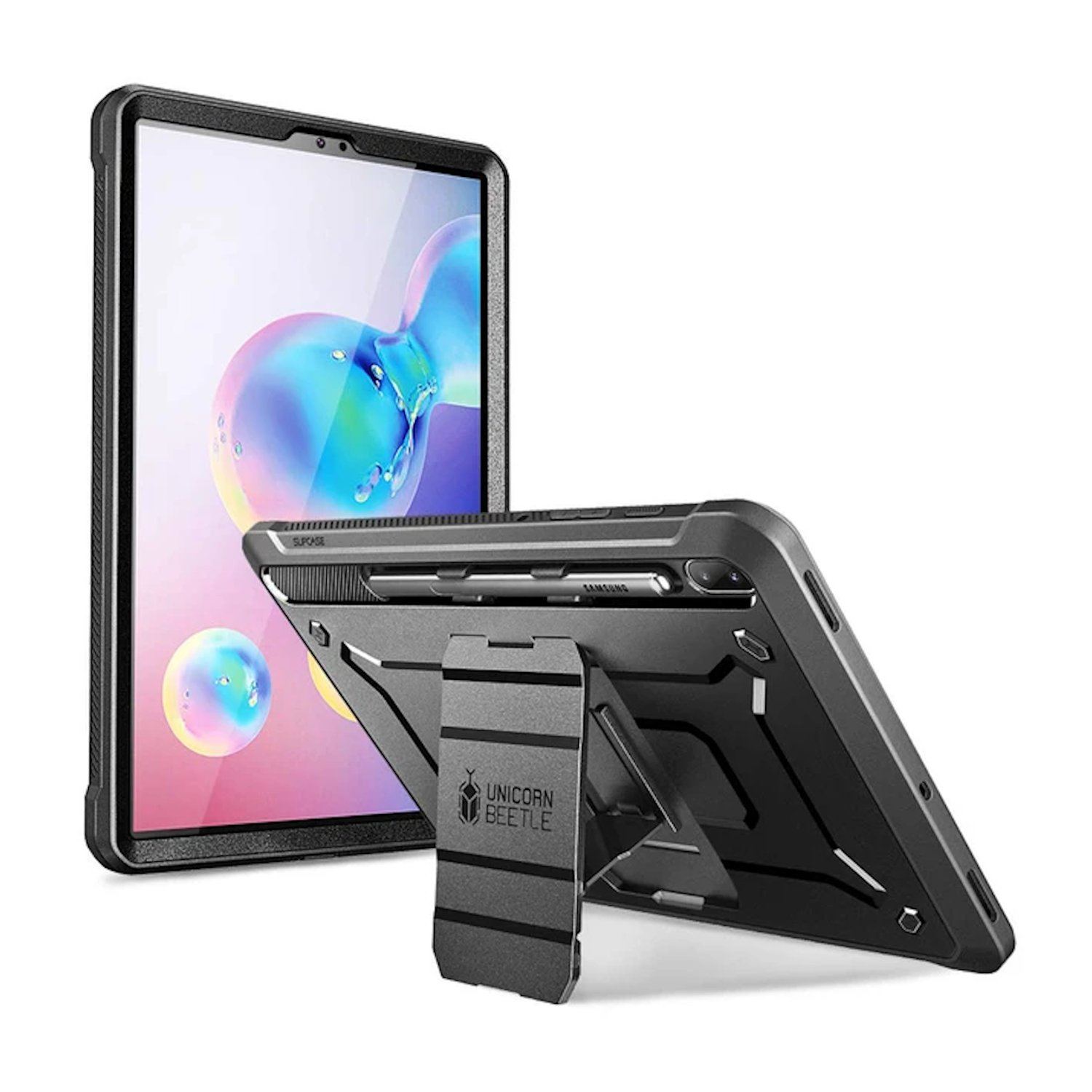 Supcase UB Pro Series Full-Body Rugged Case with Kickstand for Samsung Galaxy Tab S6(2019), Black Tab S6 Case Supcase Black 
