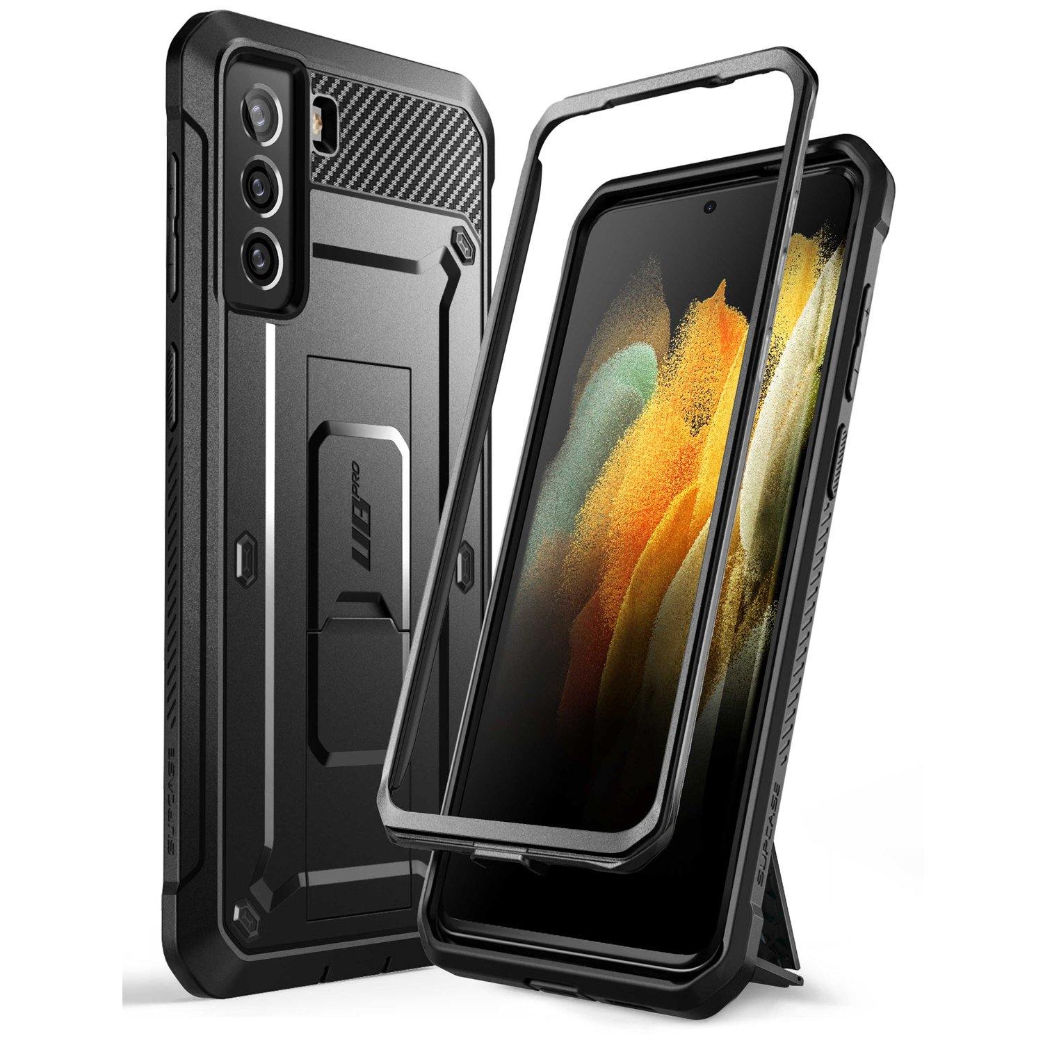 Supcase UB Pro Series Full-Body Rugged Holster Case for Samsung Galaxy S21+(without built-in Screen Protector), Black S21 Supcase 