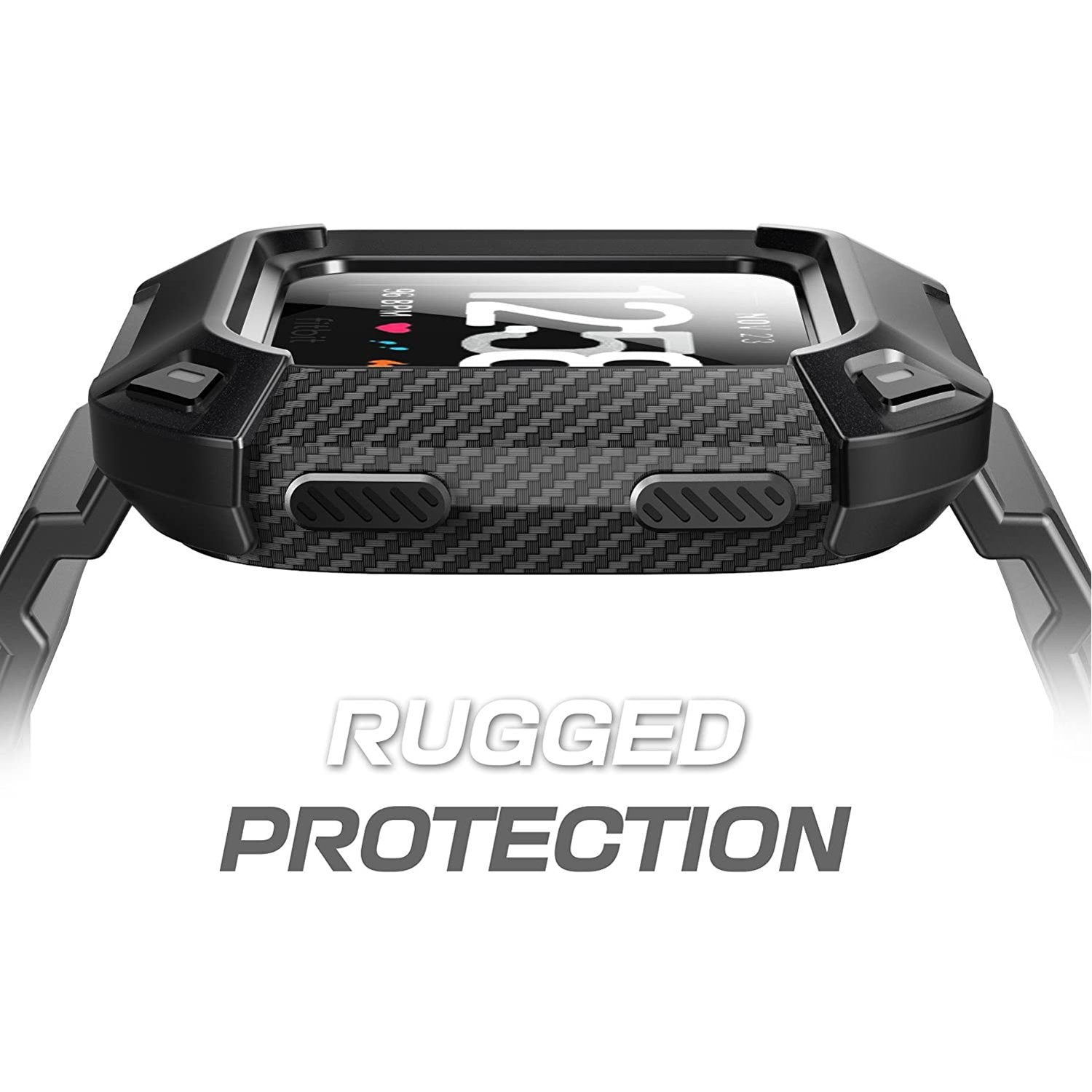 Supcase UB Pro Series Rugged Protective Wristband Case for Fitbit Versa, Black Fitbit Case Supcase 