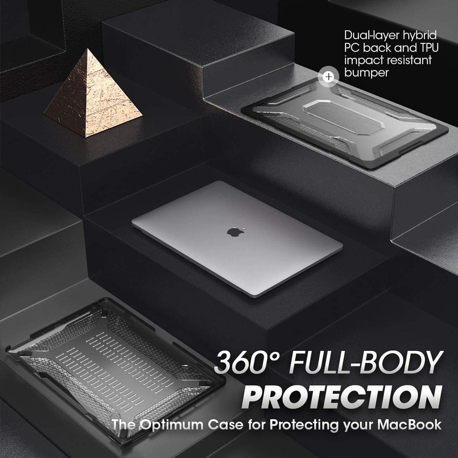 Supcase UB Series Hybrid Protective Case for Macbook Pro 16"(2019), Frost/Black Macbook Case Supcase 