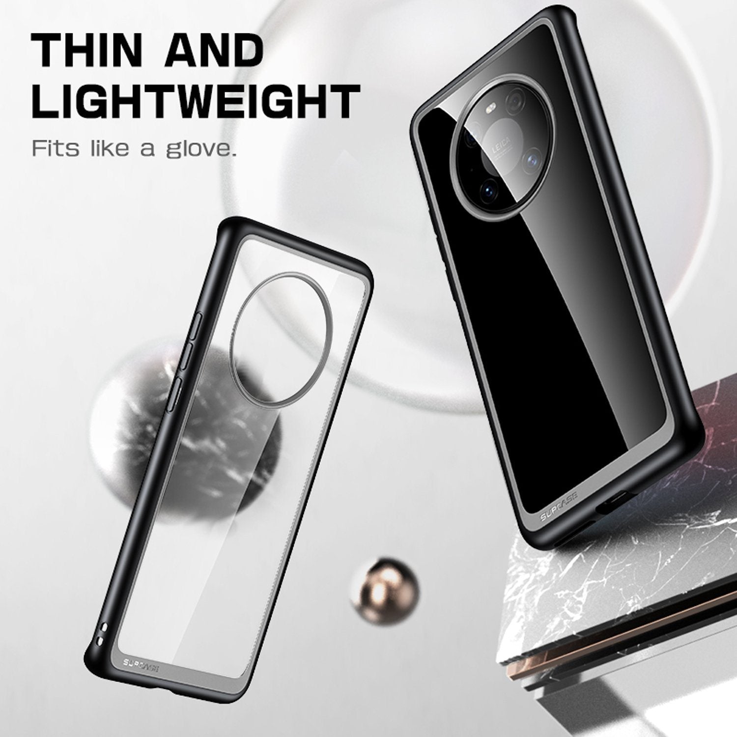 Supcase UB Style Series Hybrid Protective Clear Case for Huawei Mate 40 Pro, Black Mate 40 Pro Supcase 