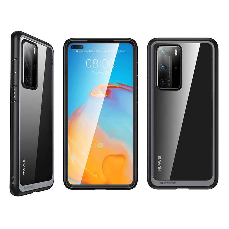 Supcase UB Style Series Hybrid Protective Clear Case for Huawei P40 Pro, Black Huawei Case Supcase 