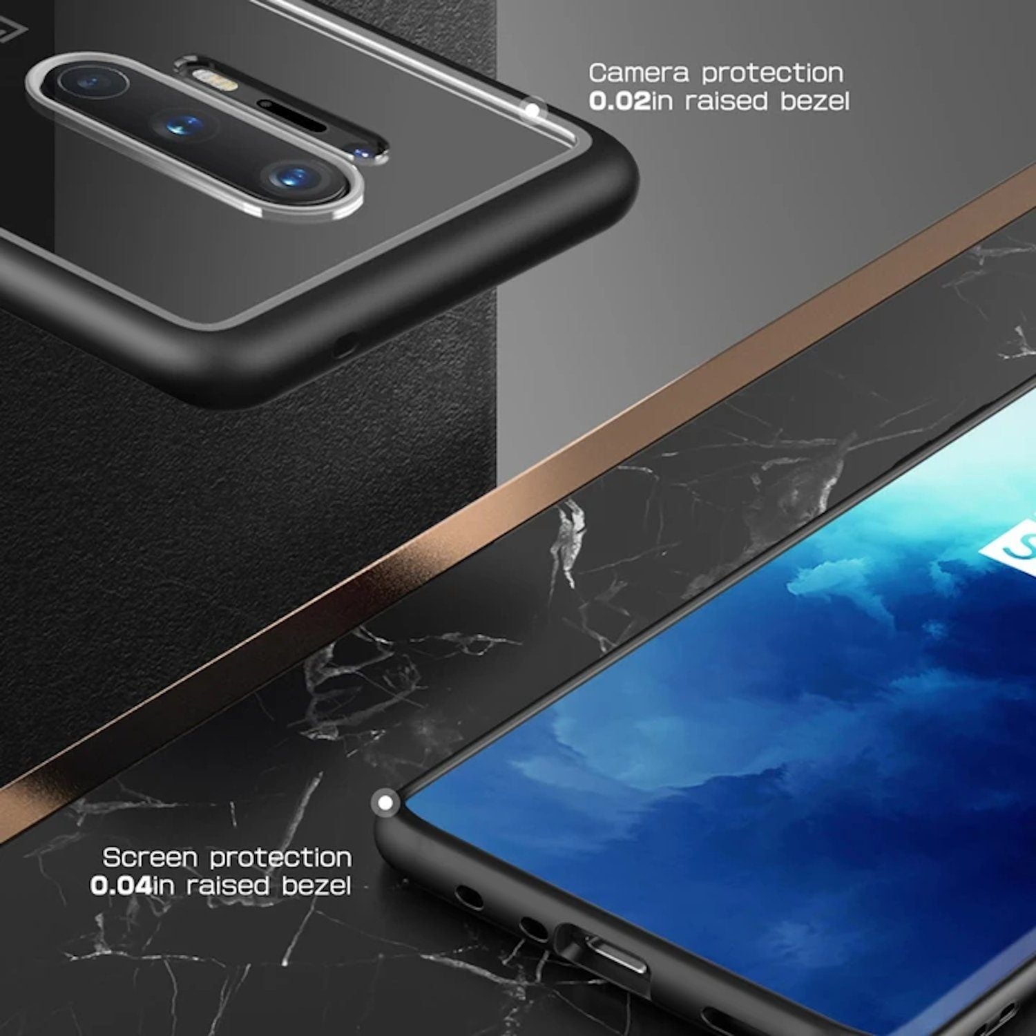 Supcase UB Style Series Hybrid Protective Clear Case for OnePlus 8 Pro, Black Oneplus 8 Pro Supcase 
