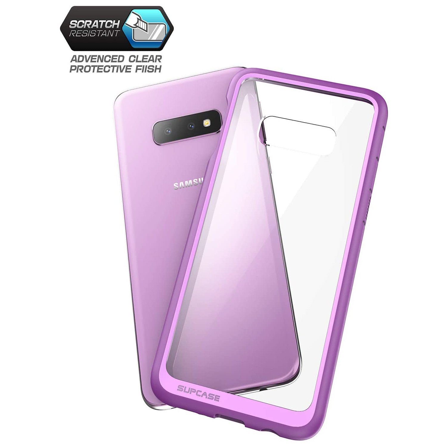 Supcase UB Style Series Hybrid Protective Clear Case for Samsung Galaxy S10e, Purple Samsung Case Supcase 