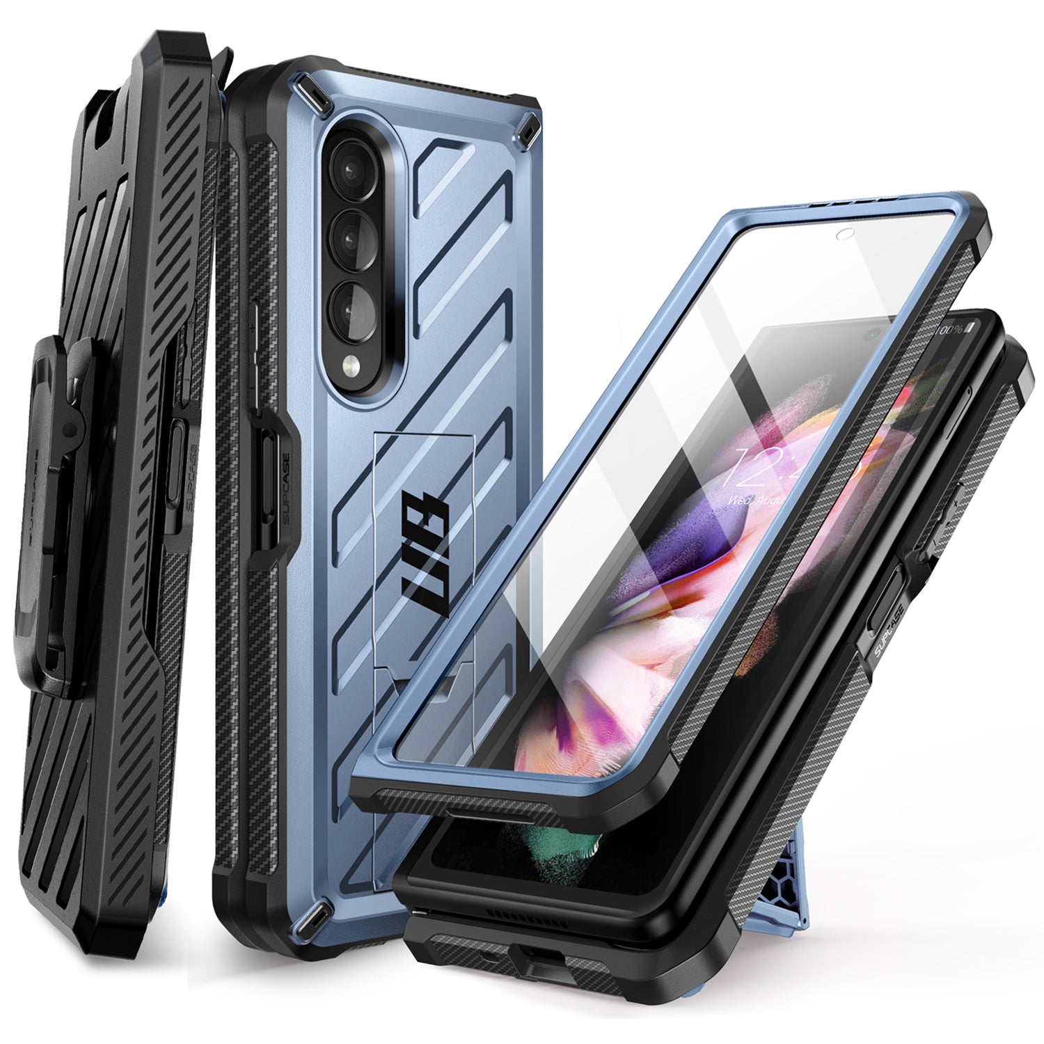 Supcase Unicorn Beetle Case for Galaxy Z Fold 4 5G (2022), Rugged Belt Clip Shockproof Protective Case with Built-in Screen Protector & Kickstand Mobile Phone Cases Supcase Tilt 