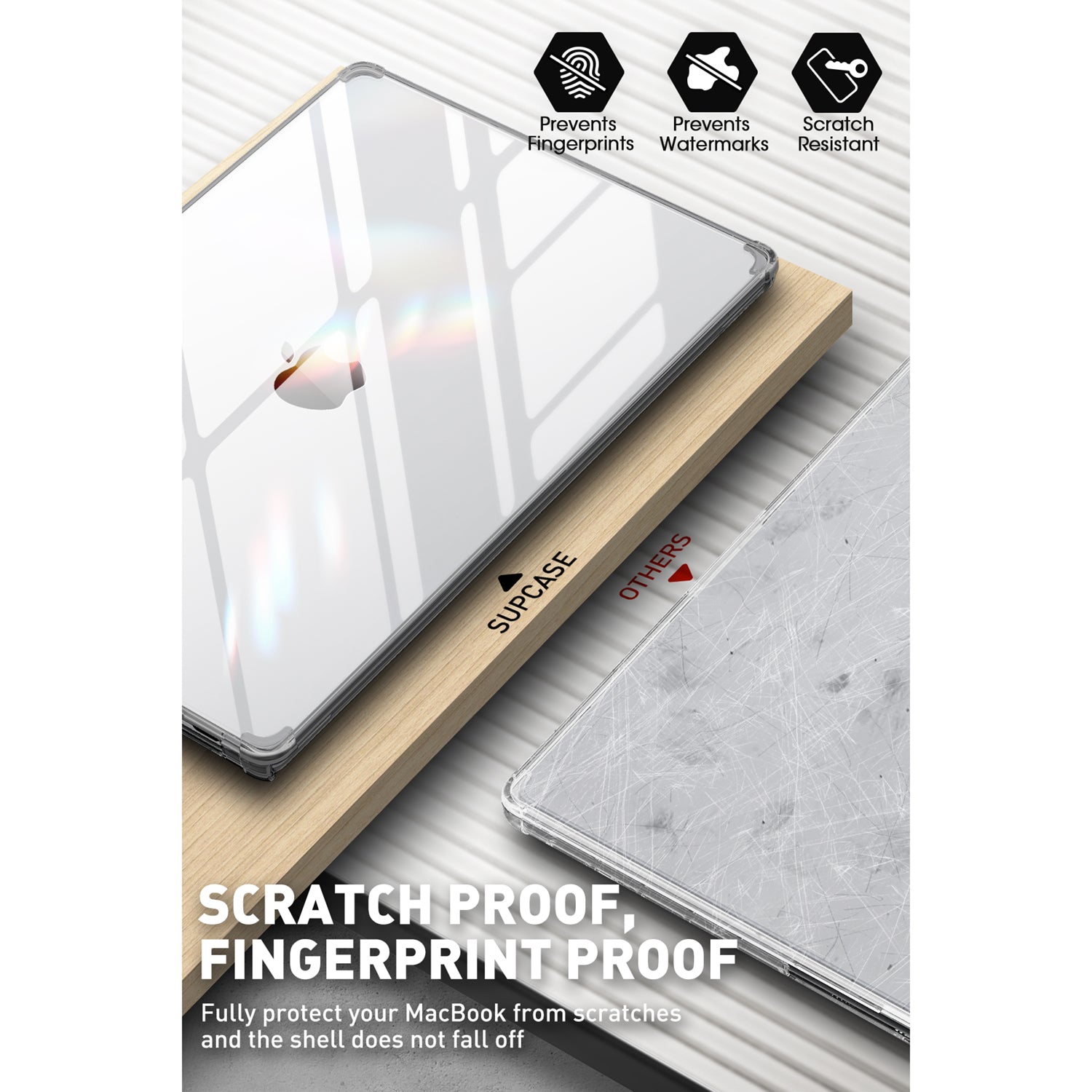 Supcase Unicorn Beetle Clear Series Case Slim Clear Protective Cover Designed for MacBook Pro 14