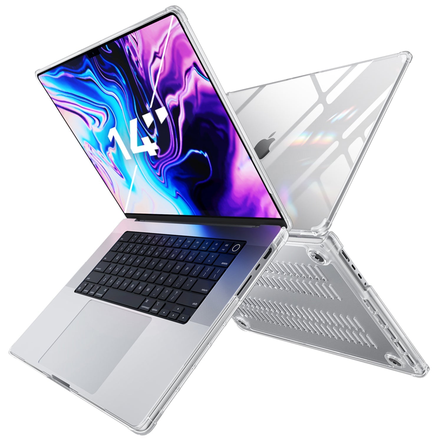 Supcase Unicorn Beetle Clear Series Case Slim Clear Protective Cover Designed for MacBook Pro 14 Inch (2021 Release) A2442 M1 Pro / M1 Max Default Supcase Clear 