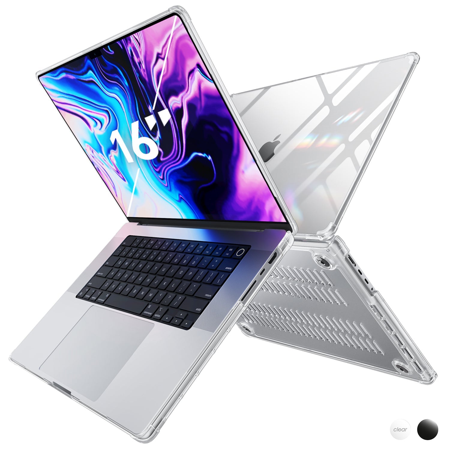 Supcase Unicorn Beetle Clear Series Case Slim Clear Protective Cover Designed for MacBook Pro 16 Inch (2021 Release) A2485 M1 Pro / M1 Max Default Supcase 